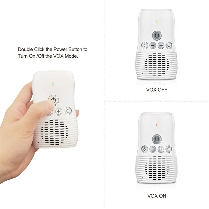 DBM-8 Light Night Wireless Two-way Audio Baby Monitor Talk Back Intercom Sound Alert for Infant - AU Plug - 3