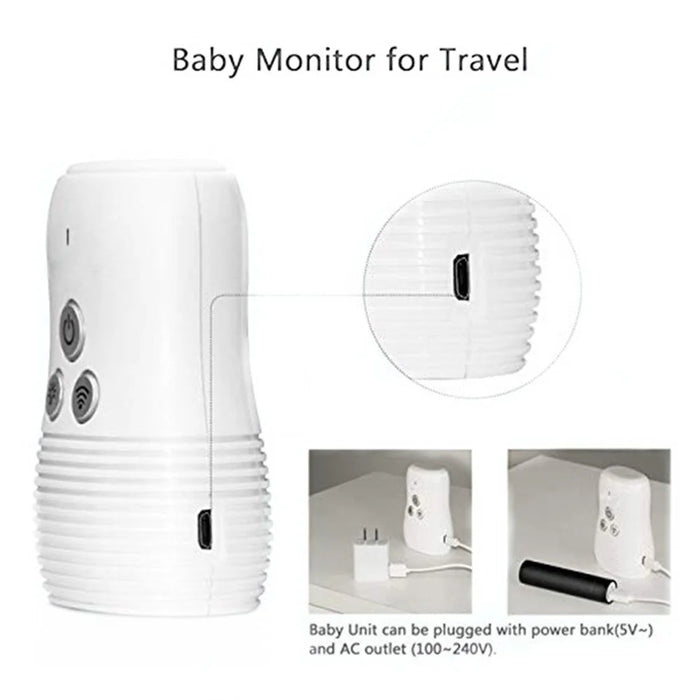 DBM-8 Light Night Wireless Two-way Audio Baby Monitor Talk Back Intercom Sound Alert for Infant - AU Plug - 5
