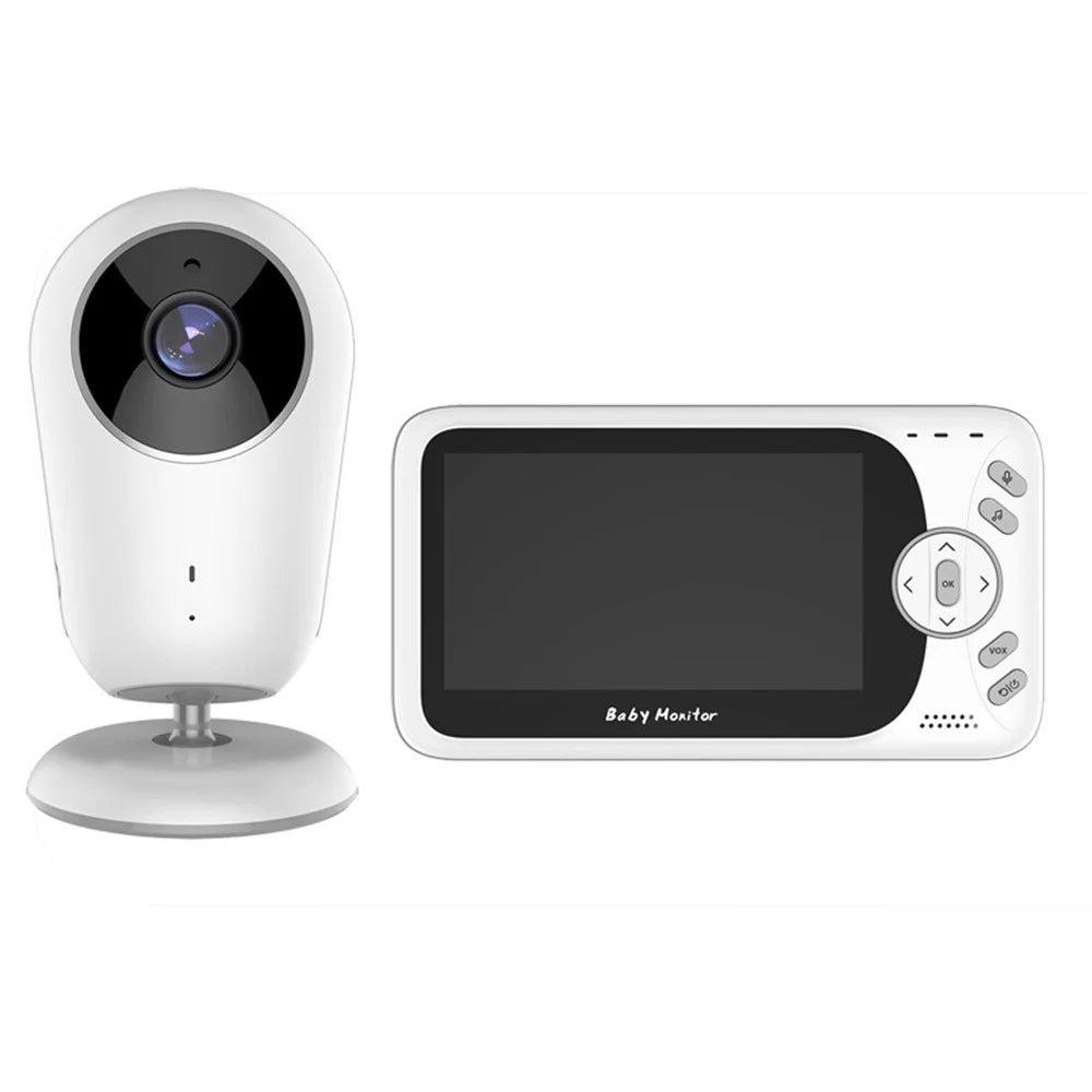 VB608 4.3 inch LCD Screen Wireless Camera Home Security Baby Monitor Camera Two-Way Voice Surveillance Camera with Night Vision, Temperature Measuring - AU Plug - 1