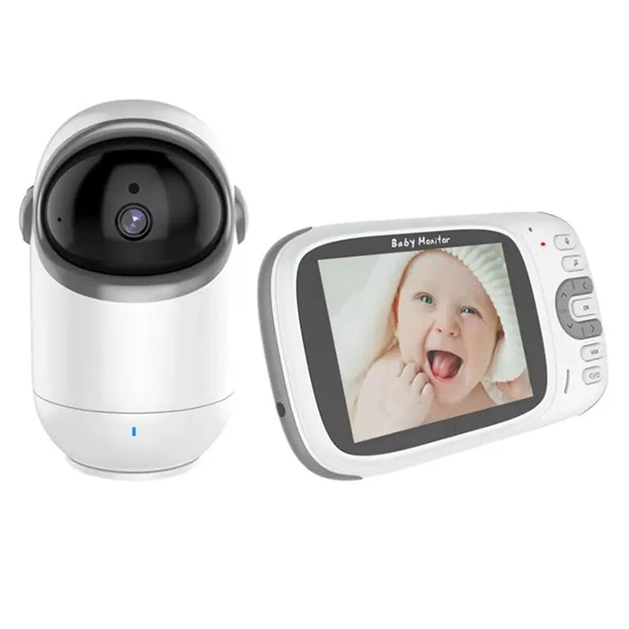 VB802 3.2 Inch Video Baby Monitor with Pan Tilt Camera Wireless Security Night Vision Temperature Monitoring Intercom Device - AU Plug - 1