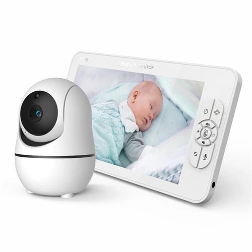 SM70PTZ 7-inch Wireless Digital Baby Monitor Night Vision Temperature Monitoring Two-Way Talk Security Camera - EU Plug - 1