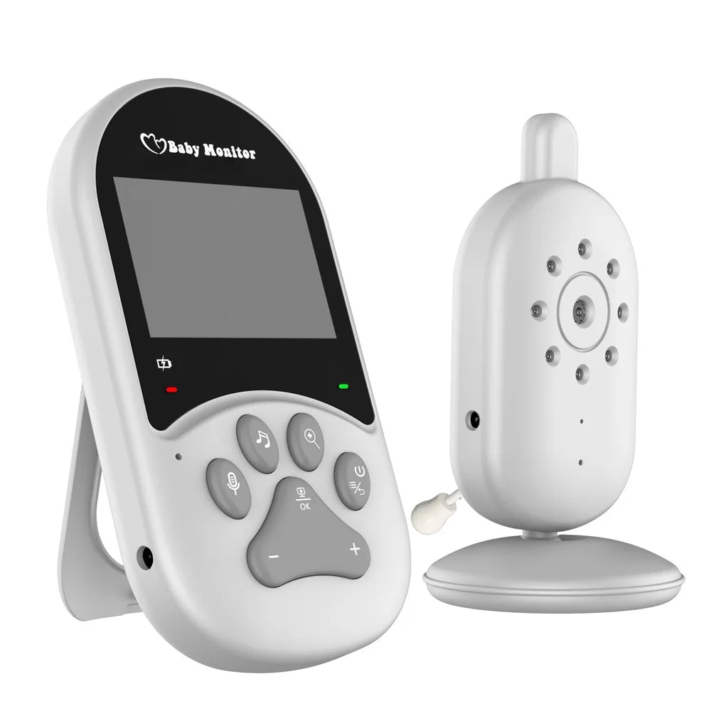 660 2.4-inch Screen Wireless Baby Monitor Night Vision Video Baby Camera 2-Way Audio Monitoring Device with Temperature Display - UK Plug - 1