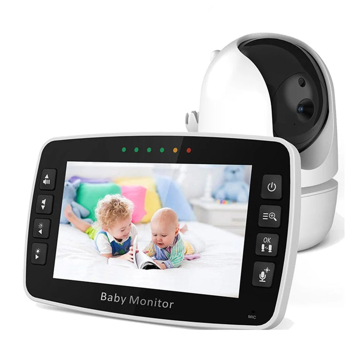 SM43A 4.3-inch Wireless Video Baby Monitor Night Vision Two-Way Intercom Surveillance Camera with Temperature Test - US Plug - 1