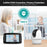 SM43A 4.3-inch Wireless Video Baby Monitor Night Vision Two-Way Intercom Surveillance Camera with Temperature Test - US Plug - 4