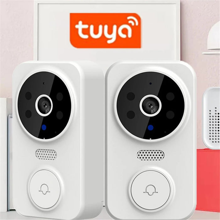 M8 Intelligent Home Wireless Remote Visual Doorbell Low Power Two-Way Audio HD Infrared Night Vision Tuya Doorbell - Black - 6