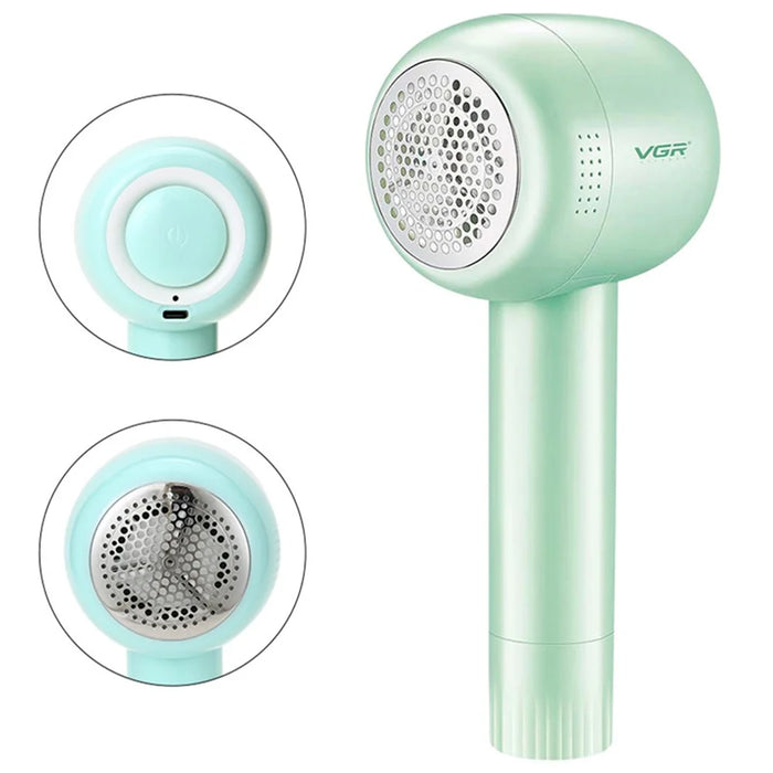 VGR V-813 Portable Electric Lint Remover Household Clothes Shaver Fabric Hair Ball Trimmer - Green - 2