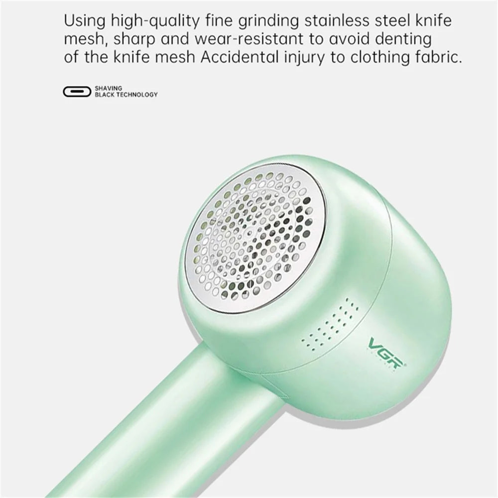 VGR V-813 Portable Electric Lint Remover Household Clothes Shaver Fabric Hair Ball Trimmer - Green - 4
