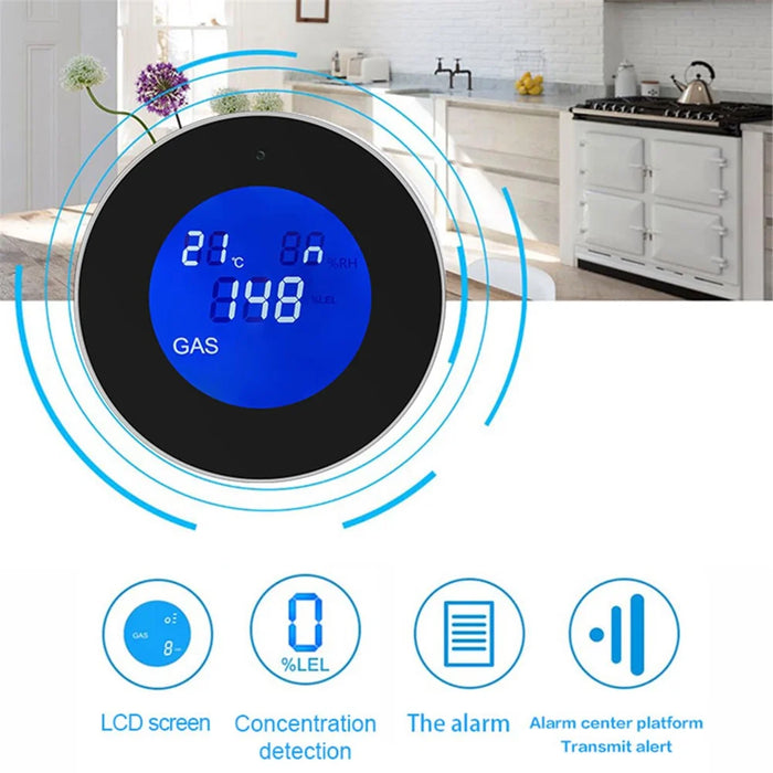 Tuya WiFi Smart APP Control Gas Leak Alarm Sensor CH4 / LPG / Natural Gas Leakage Detector - US Plug - 5