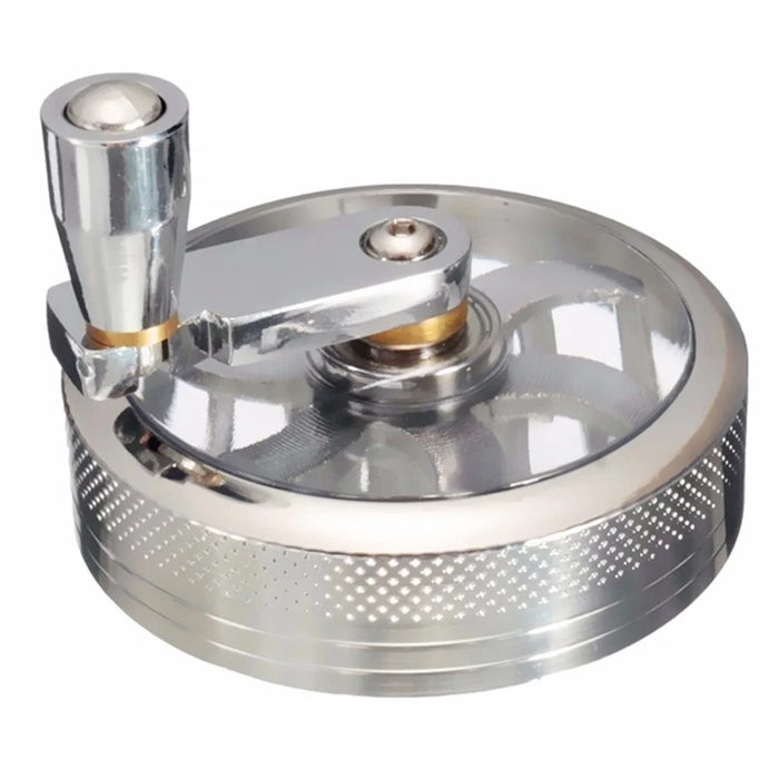 4 Layers Tobacco Grinder Manual Herbal Herb Mill Spice Crusher Smoke Grinder Crusher Hand Crank Muller, 55mm Diameter (BPA Free, No FDA Certificate) - 6