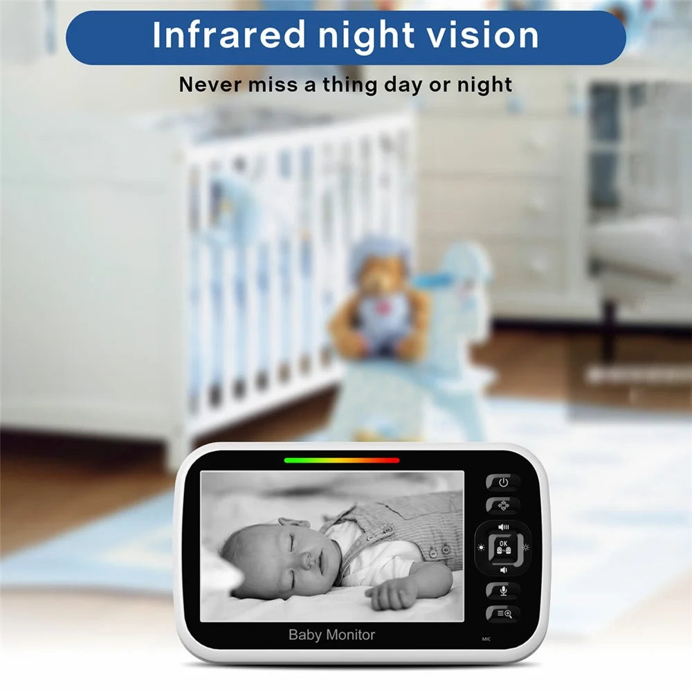 SM651 2.4GHz Wireless Baby Camera Monitor 5-inch Two-Way Voice Camera for Indoor Surveillance - AU Plug - 6