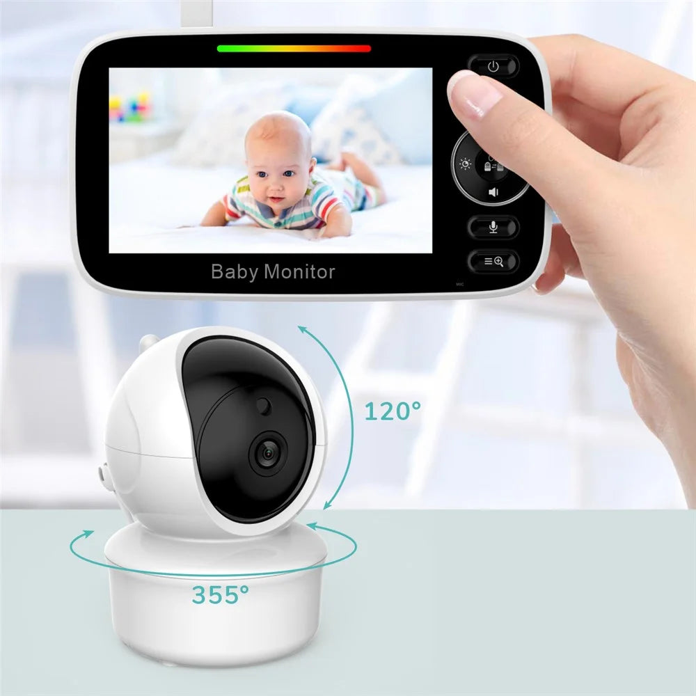 SM43C 4.3-inch Wireless Baby Monitor Two-Way Voice Camera with Indoor Temperature Test - US Plug - 4
