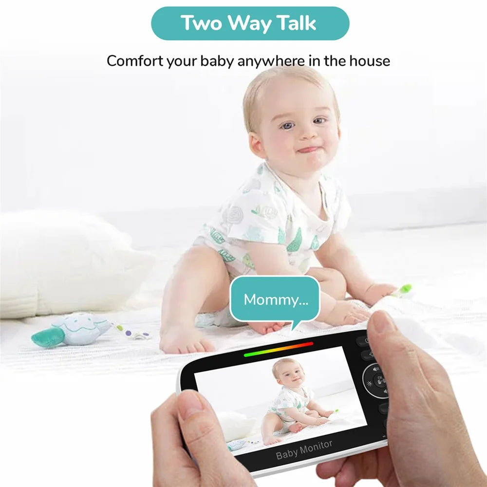 SM43C 4.3-inch Wireless Baby Monitor Two-Way Voice Camera with Indoor Temperature Test - US Plug - 7