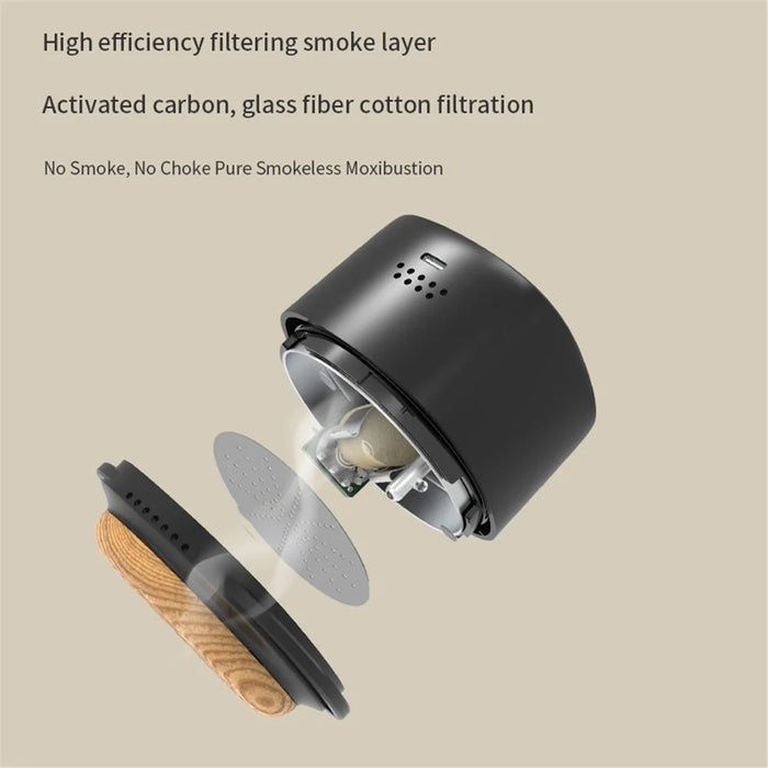 DYM-045 Electric Moxibustion Instrument Moxa Fumigation Box Smart Temperature Control Moxibustion Device - 4