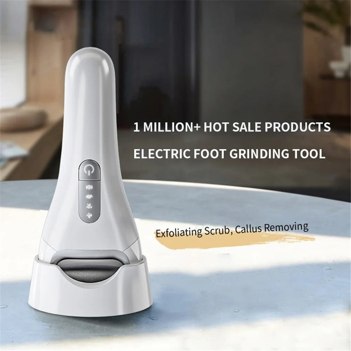 MJQ03 Electric Foot Callus Remover Foot Grinder Rechargeable Pedicure Tool Gift with 3 Roller Heads - 2
