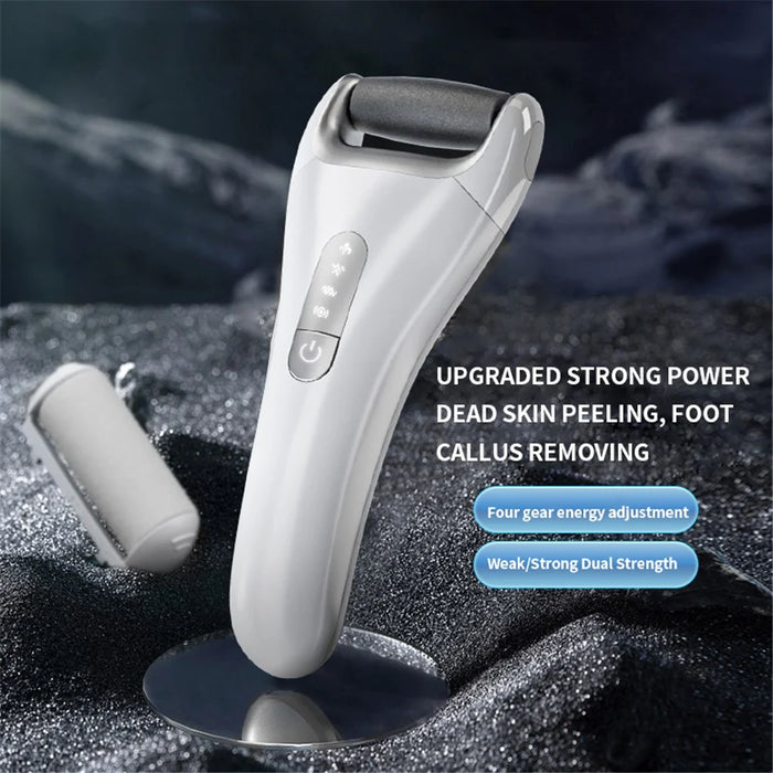 MJQ03 Electric Foot Callus Remover Foot Grinder Rechargeable Pedicure Tool Gift with 3 Roller Heads - 3