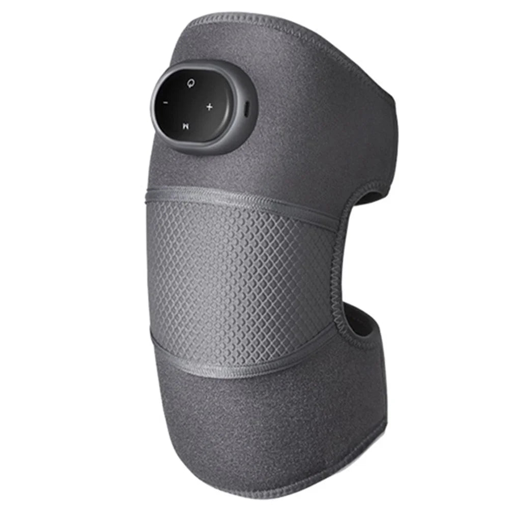 KS-6916 Electric Knee Massager 5-Gear Hot Compress Pain Relieve Knee / Elbow / Shoulder Physiotherapy Instrument - Grey - 1