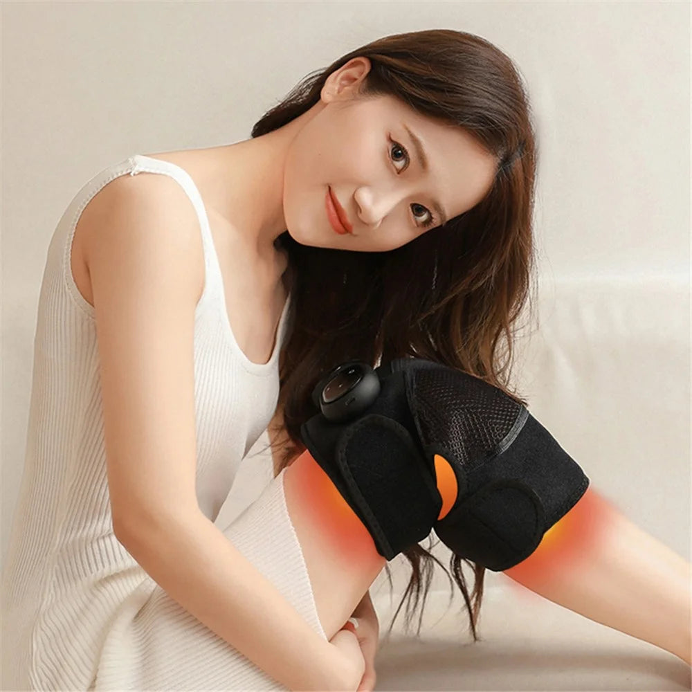 KS-6916 Electric Knee Massager 5-Gear Hot Compress Pain Relieve Knee / Elbow / Shoulder Physiotherapy Instrument - Grey - 3