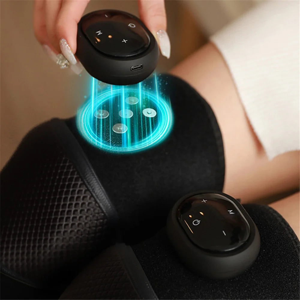 KS-6916 Electric Knee Massager 5-Gear Hot Compress Pain Relieve Knee / Elbow / Shoulder Physiotherapy Instrument - Grey - 4