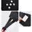 D108 Electric Heating Vibration Massager Waist Belt Hot Compress Abdomen Uterus Warm Waistband - Black - 7