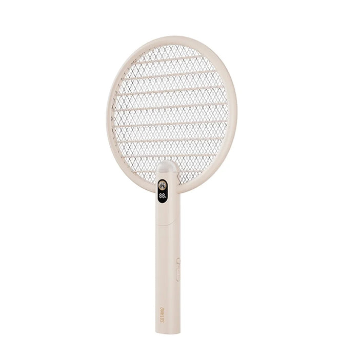 SOTHING Foldable Electric Fly Zapper Killer Swatter USB Rechargeable Mosquito Bug Racket - Digital Display - 1