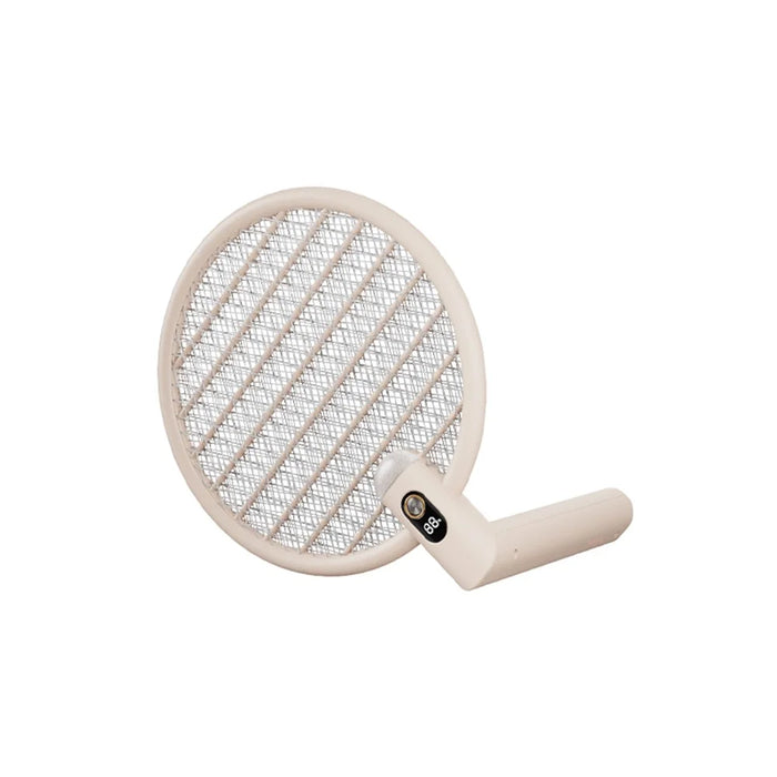 SOTHING Foldable Electric Fly Zapper Killer Swatter USB Rechargeable Mosquito Bug Racket - Digital Display - 3