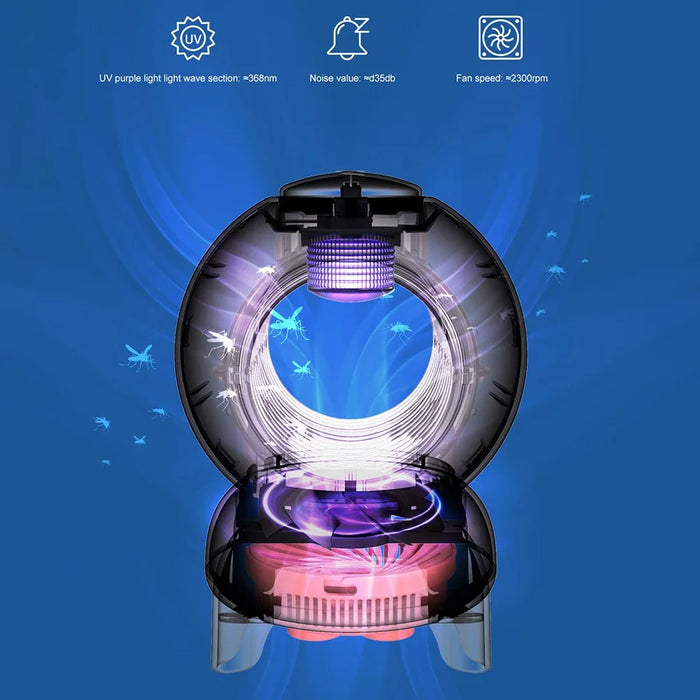 SOTHING Rocket Mosquito Killer USB Mute Fly Insect Mosquito Repellent Killer for Home Office, EU Plug - 3