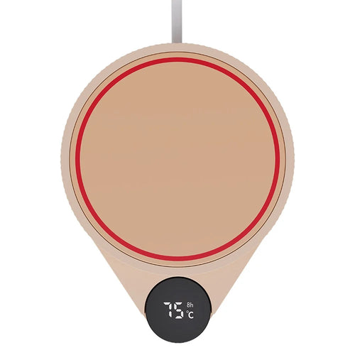 SOTHING Mug Heater Coaster Cup Warmer Milk Tea Water Thermostatic Heating Pad, EU Plug - Intelligent Version - 1