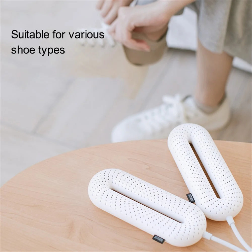 SOTHING Boot Shoe Dryer Portable Footwear Dryer Device with 3 Timer Modes for Rainy Seasons Winter Travel, CN Plug - Purple / Wire Control - 3