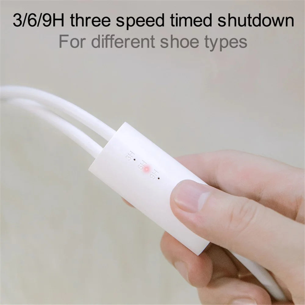SOTHING Boot Shoe Dryer Portable Footwear Dryer Device with 3 Timer Modes for Rainy Seasons Winter Travel, CN Plug - Purple / Wire Control - 4