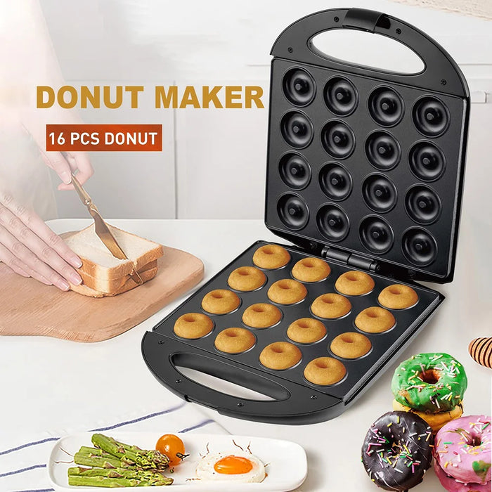 COUPE CP616 16 Hole Donut Machine Electric Non-Stick Double Side Heating Baking Equipment (CE Certificated, No FDA) - EU Plug / 220V - 2