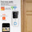 T32 Tuya APP 2.4G / 5G WiFi 1080P Video Viewer Doorbell Wireless Voice Intercom Security Door Bell - White - 2