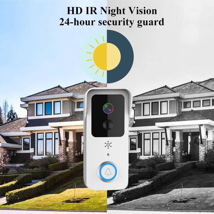 T32 Tuya APP 2.4G / 5G WiFi 1080P Video Viewer Doorbell Wireless Voice Intercom Security Door Bell - White - 5