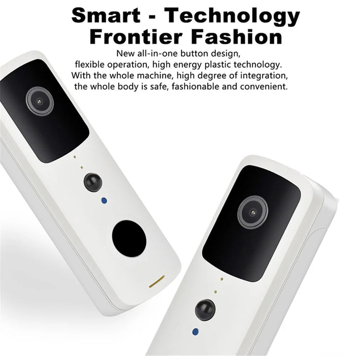 V30S Tuya Wireless Home Video Doorbell Remote Monitoring WiFi Intercom Doorbell - White - 5