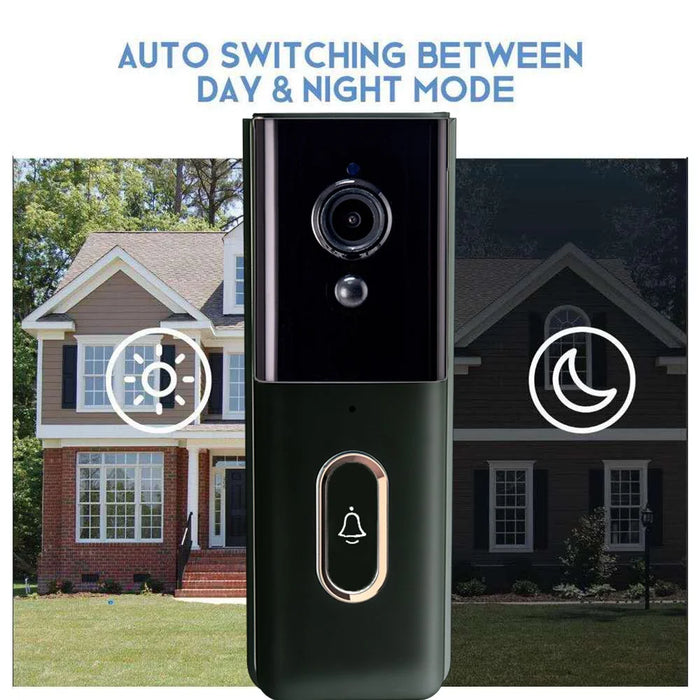 T204 Tuya WiFi Wireless Smart Video Doorbell Infrared Night Vision HD Display Doorbell - White - 4