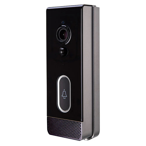 T205 Tuya Intelligent Low Power Wireless Visual Doorbell PIR Motion Detection Two-Way Talk 2.4GHz WiFi Doorbell - Black - 1