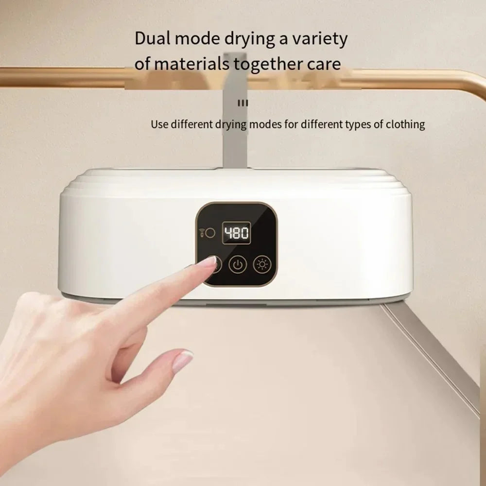 GYJ-001 Portable Clothes Dryer Quick Drying Foldable Electric Dryer with Remote, EU Plug - 4