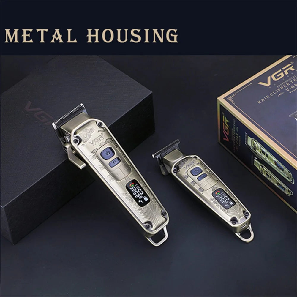 VGR V-643 Hair Clippers Shaver Metal Carving Cordless Hair Cutting Beard Razor Men Electric Hair Trimmer - 2