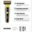 VGR V-366 Hair Clippers Razor Nose Hair Trimmer Set USB Rechargeable Blade Nose Cutting Beard Trimmer - Gold - 2