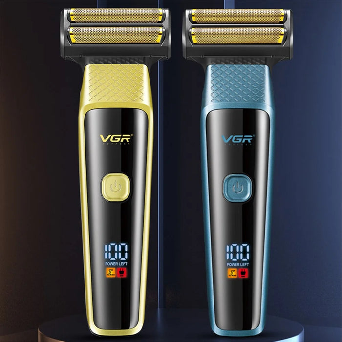 VGR V-366 Hair Clippers Razor Nose Hair Trimmer Set USB Rechargeable Blade Nose Cutting Beard Trimmer - Gold - 5
