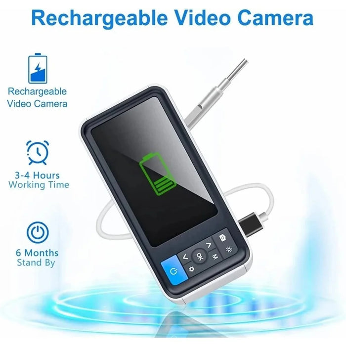 TESLONG MS450 HD 4.5-Inch Smart Screen Visual Ear Endoscope, 3.9mm Ear Otoscope - 4