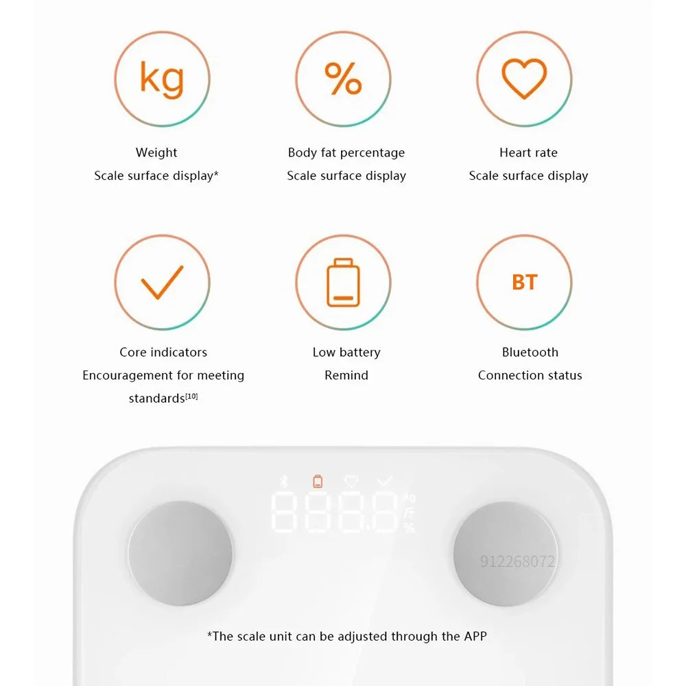 XIAOMI MIJIA S400 Accurate Body Fat Scale Bluetooth-compatible APP Monitor Digital Scale (Chinese Version) - Blue - 6
