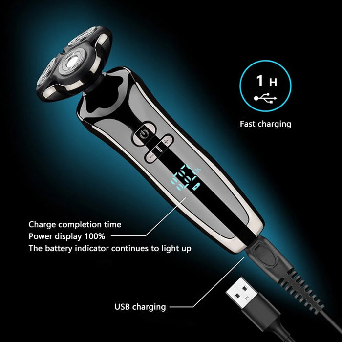 FB-507 Electric Shaver Three-Blade Nose Hair Trimmer Hair Clipper (Standard Set) - 6