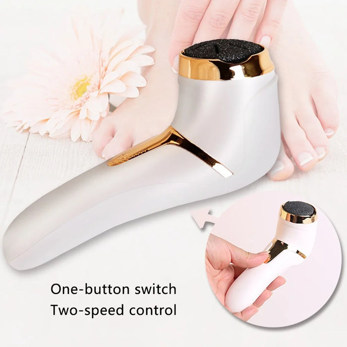 V-510 USB Rechargeable Electric Foot Callus Remover Vacuum Foot File Scraper with Digital Display - Black - 2