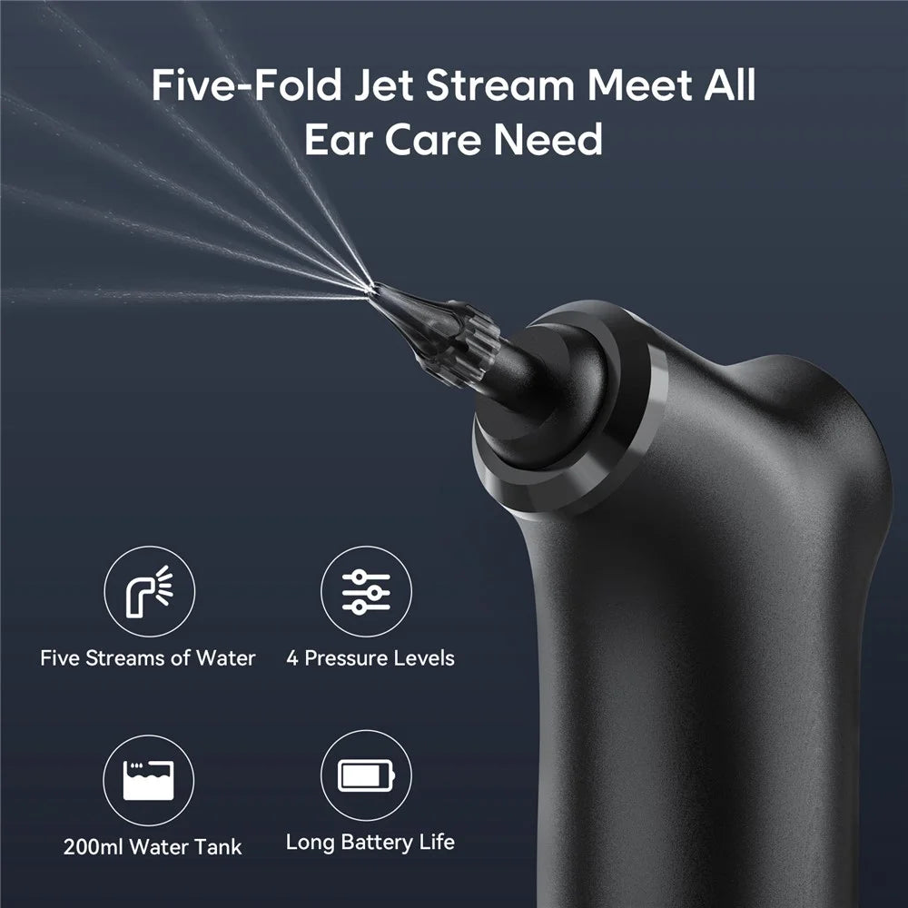 E30 4 Modes Electric Ear Cleaner Water Irrigation Ear Washer with 200ml Water Tank - 5