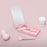 Travel Makeup Brush Set 5pcs Cosmetic Brushes Kit Gift with Rechargeable LED Light Mirror - Black - 6