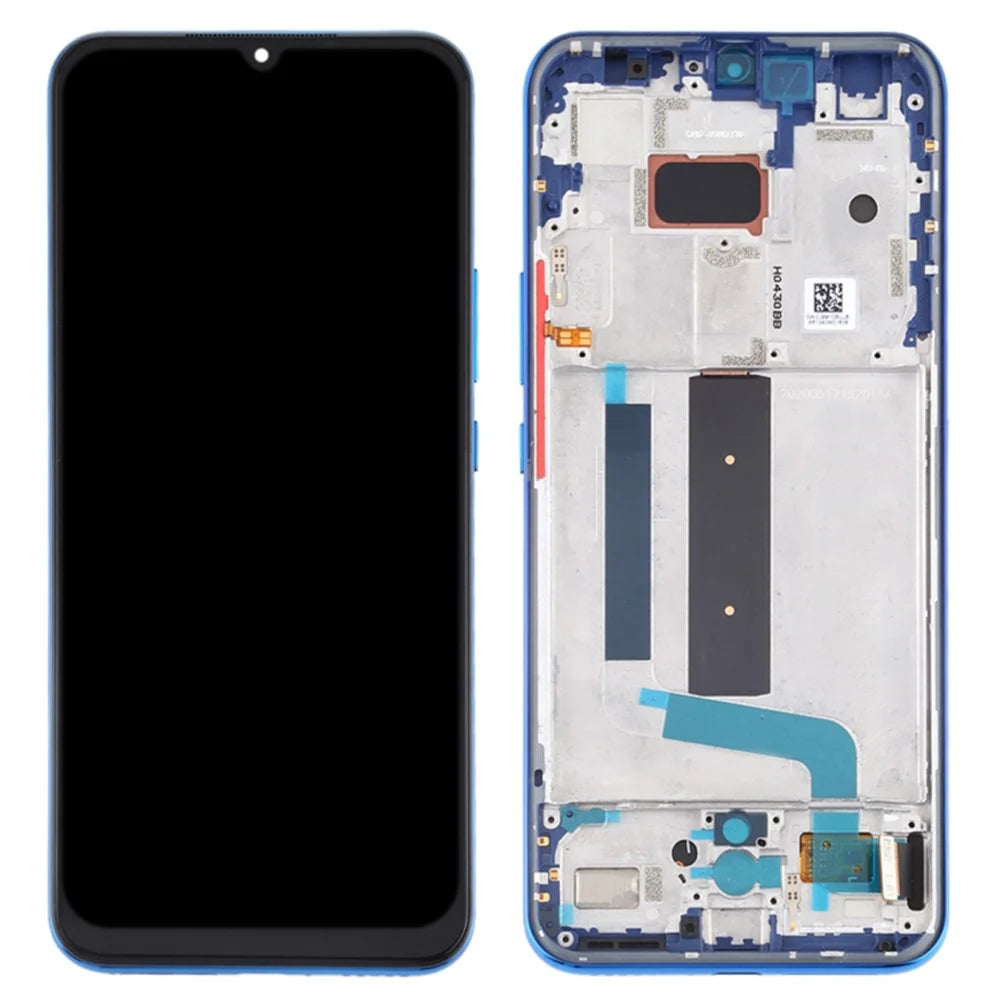 OLED Screen and Digitizer Assembly + Frame Part for Xiaomi Mi 10 Lite 5G - Blue - 1