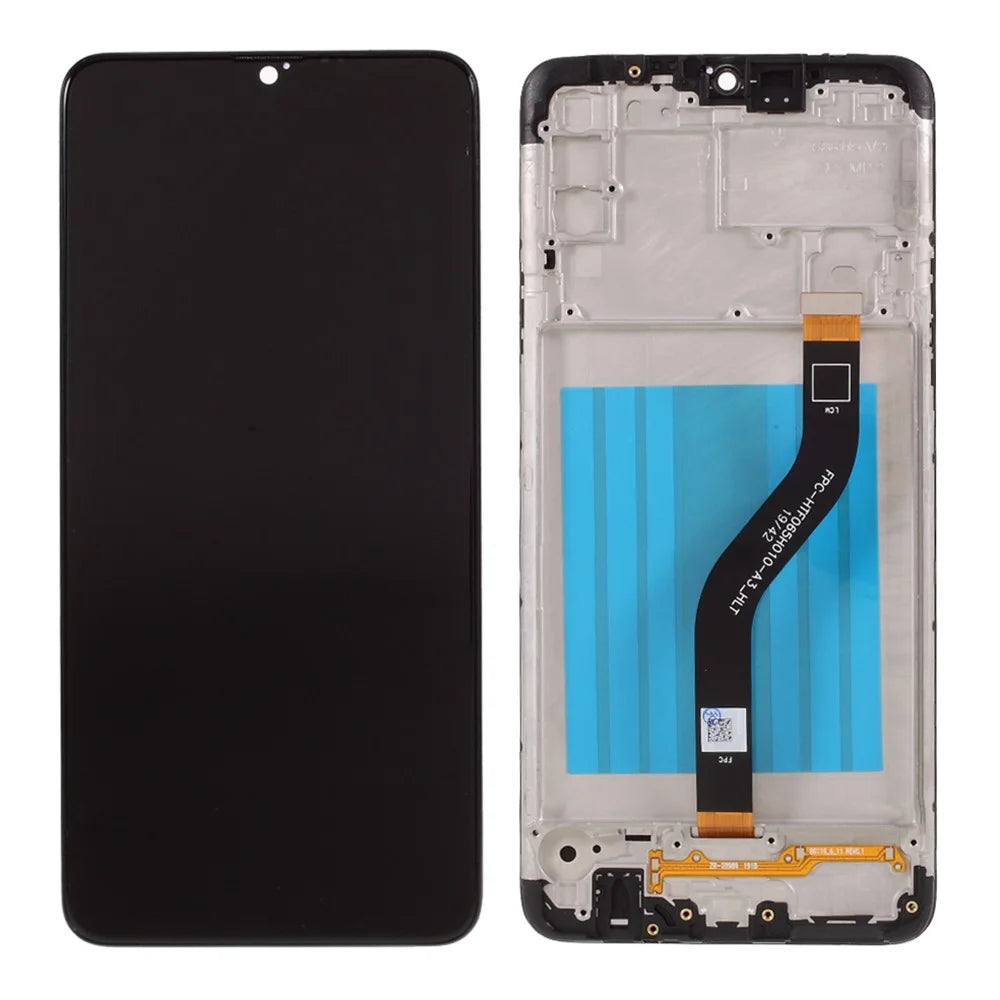 Assembly LCD Screen and Digitizer Assembly + Frame (Without LOGO) for Samsung Galaxy A20s SM-A207F - Black - 1