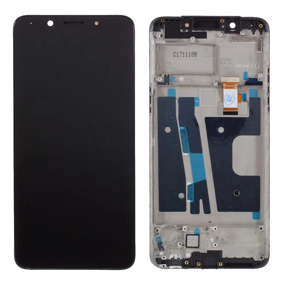 Assembly LCD Screen and Digitizer Assembly + Frame Spare Part for OPPO A73 / F5 Youth - Black - 1