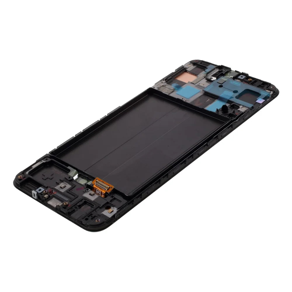 Grade C OLED Screen and Digitizer Assembly + Frame (without Logo) for Samsung Galaxy A50 SM-A505 - Black - 4