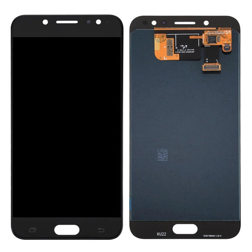 LCD Screen and Digitizer Assembly Replacement (OLED Version) for Samsung Galaxy C7 (2017) C710/C8/J7 Plus - Black - 1